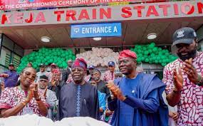 Tinubu inaugurates Lagos Red Line Rail project